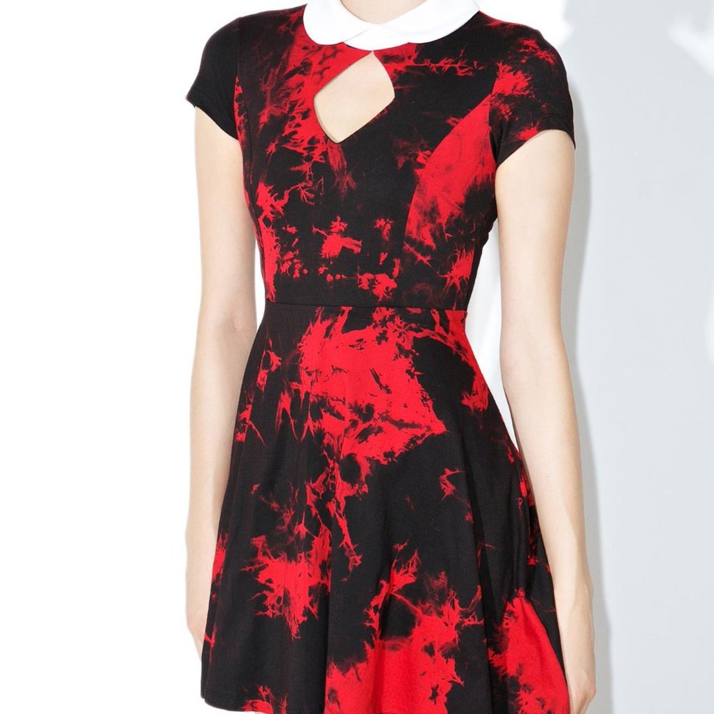 Killstar Dye Fast Kindred Dress Peter Pan Collar